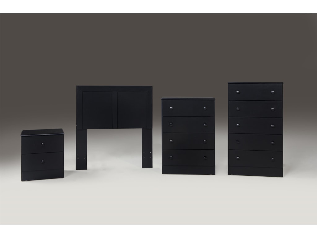 Kith Furniture 195 BlackTwin Headboard