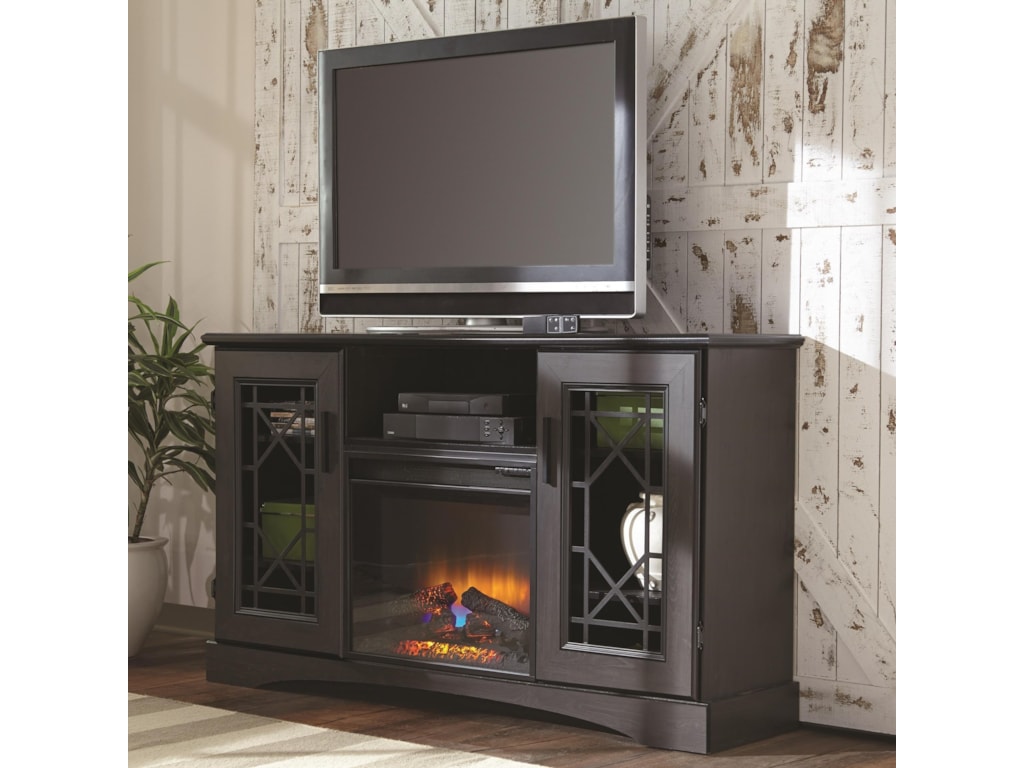 Luna 60 Entertainment Console With Fireplace Insert Miskelly