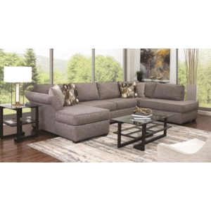 Klaussner Jaxon 3 Piece Sectional Sofa From The Trisha Yearwood Collection Darvin Furniture Sectional Sofas