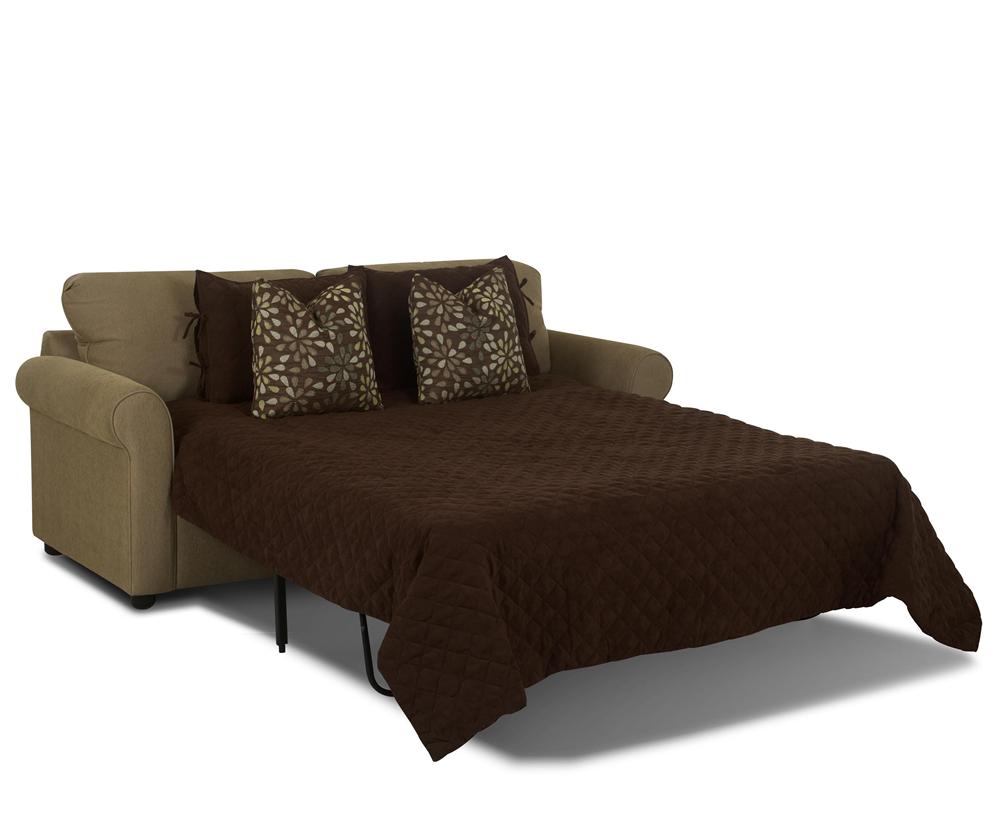 Klaussner Brighton Dreamquest Regular Sleeper Sofa with Rolled Arms