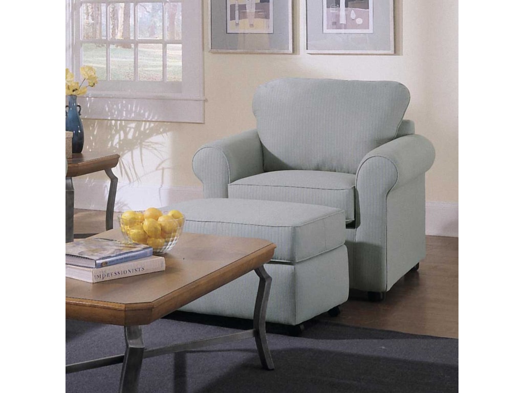 Klaussner BrightonChair and Ottoman