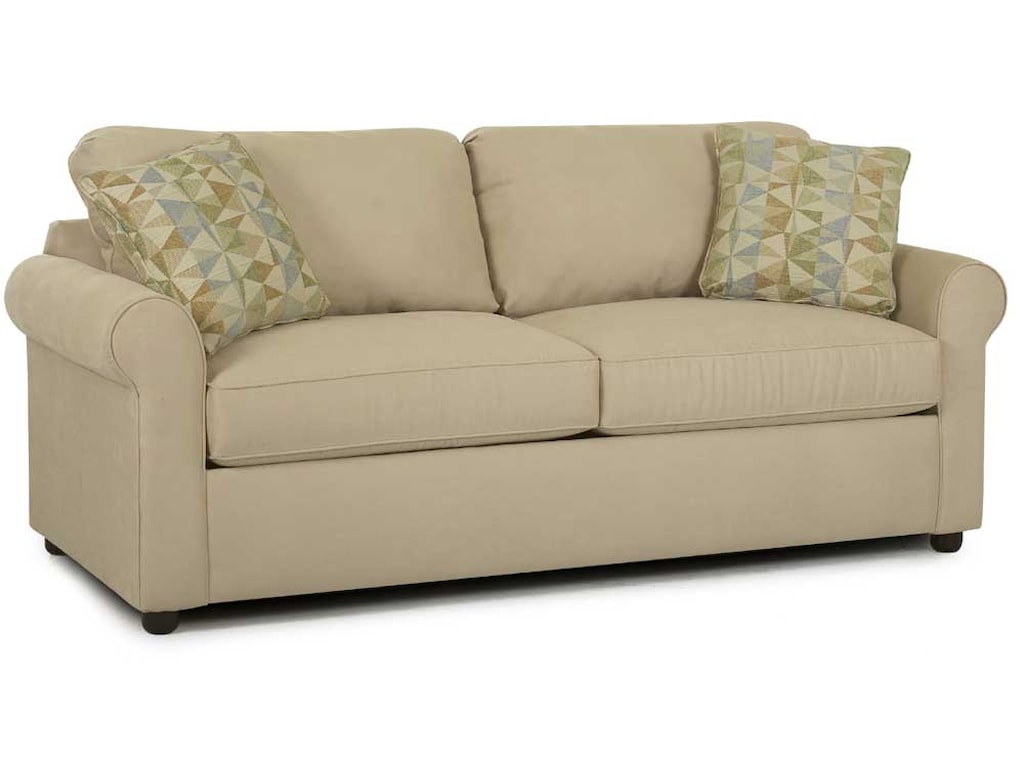 Brighton Upholstered Sofa With Rolled Arms By Klaussner At Royal Furniture