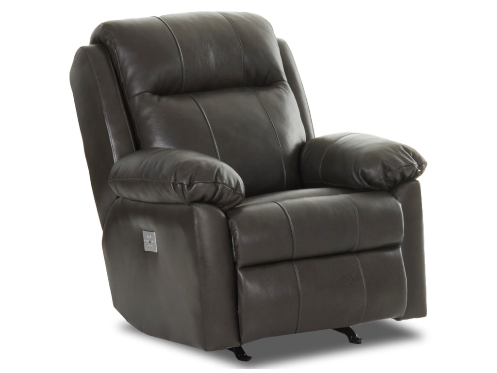Klaussner AmariPower Rock Recliner w/ Pwr Head &Lumbar