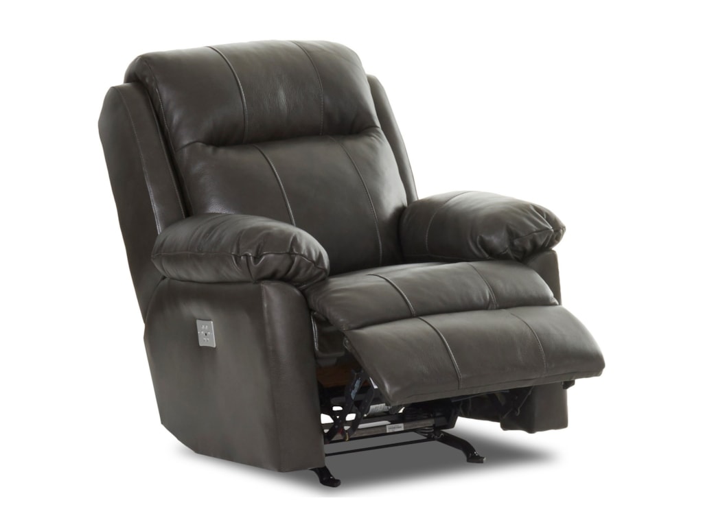 Klaussner AmariPower Rock Recliner w/ Pwr Head &Lumbar