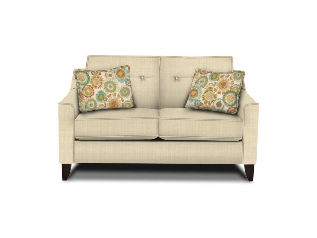 Klaussner Audrina K31600 Ls Mid Century Modern Style Loveseat With