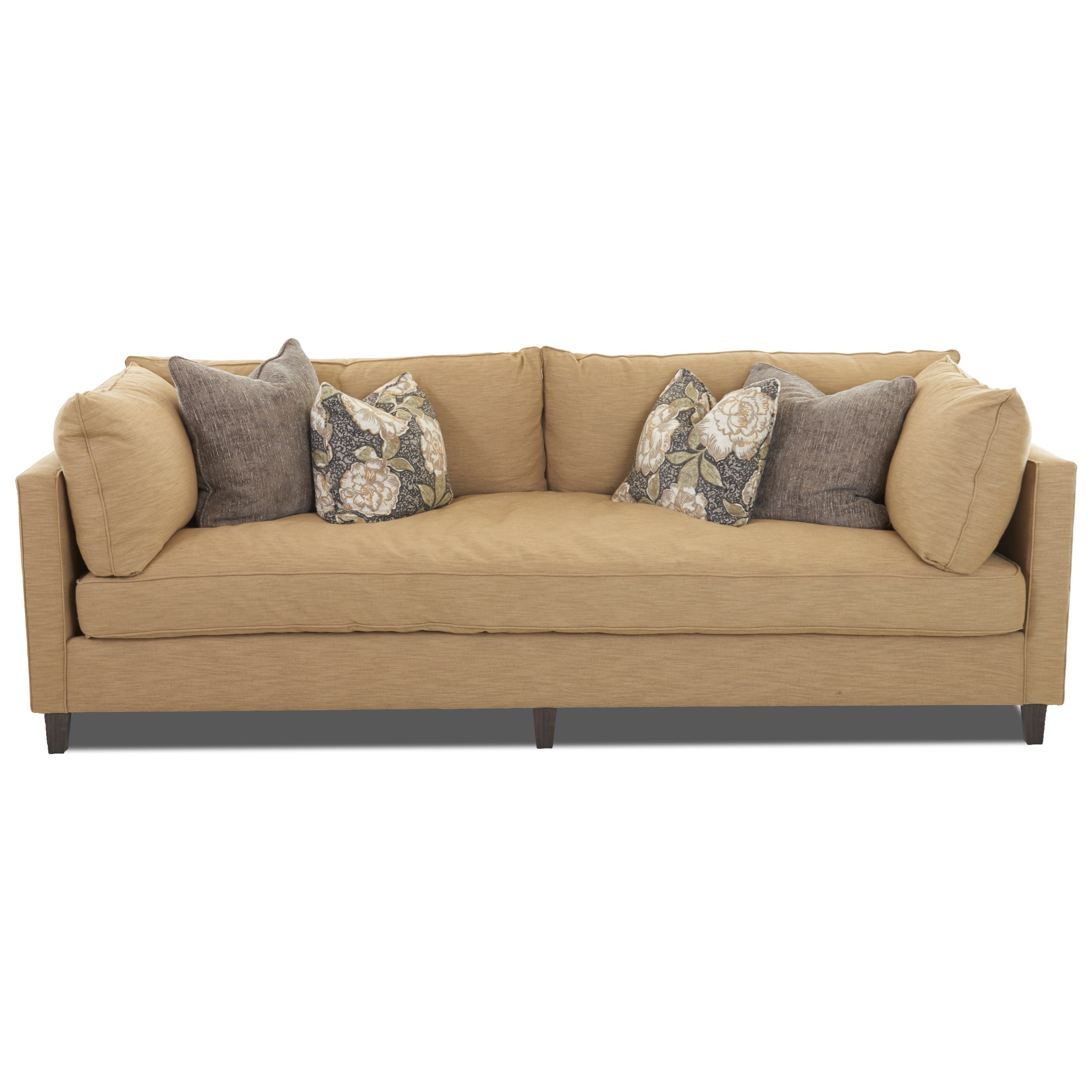 Klaussner August D89600 S Sofa With Down Blend Cushions Hudson S Furniture Sofas