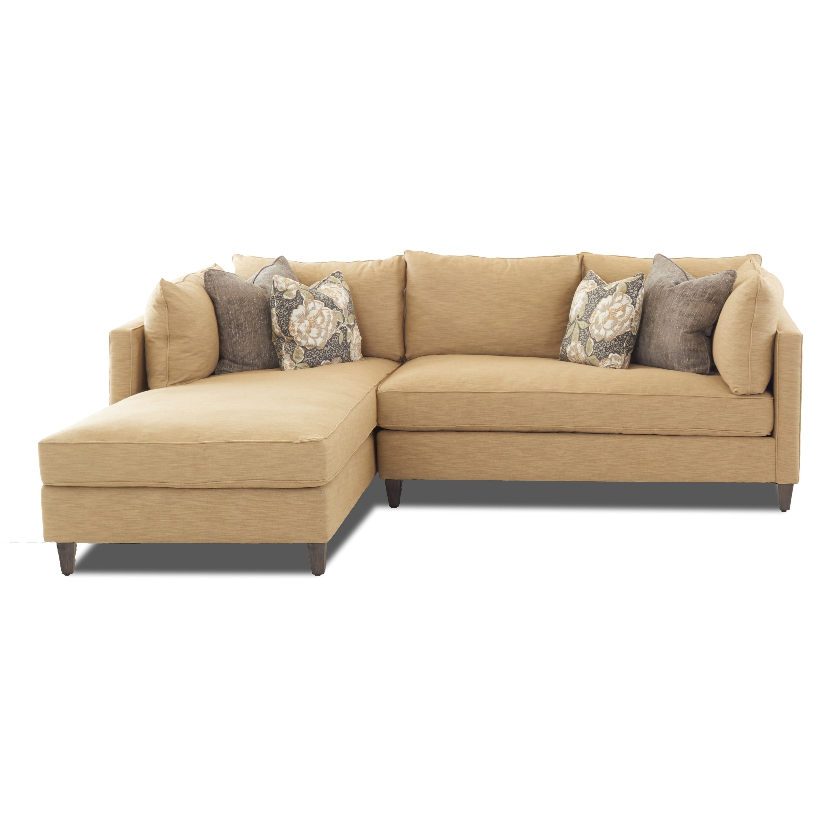 Klaussner August Modular Sofa Chaise With Down Blend Cushions