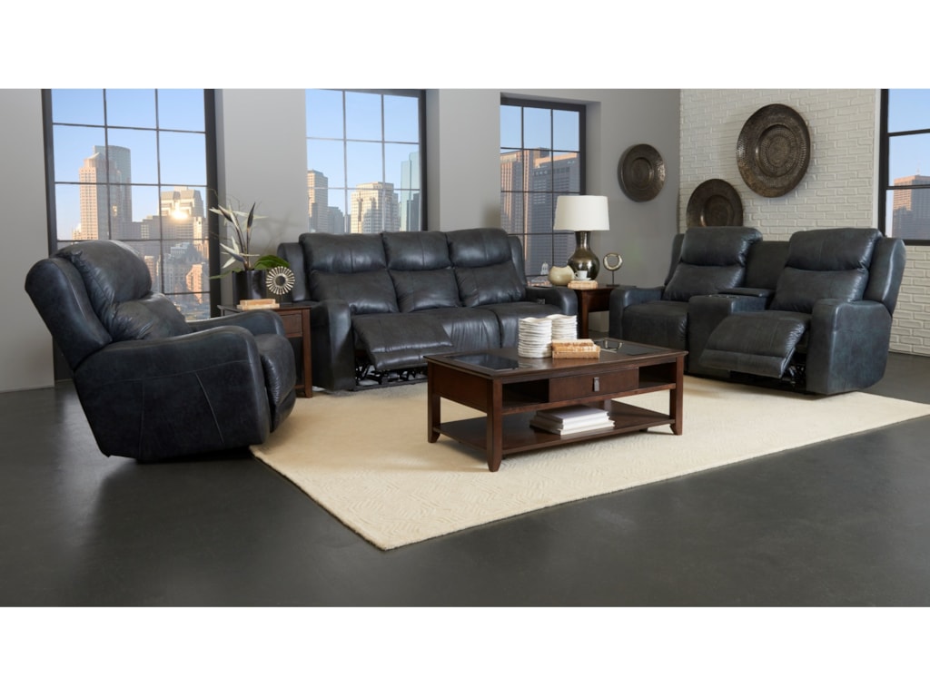 Klaussner Barnett 74843 6 Pwrs Reclining Sofa With Klaussner Barnett Reclining Sofa W Pwr Headrest