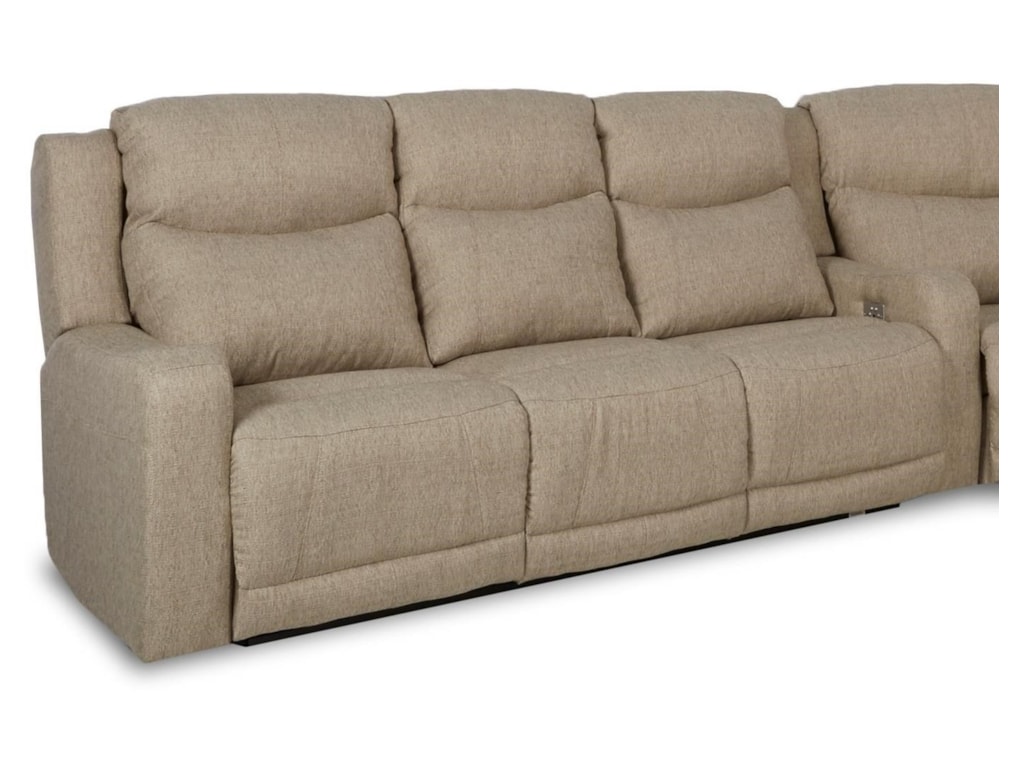 Klaussner BarnettPower Reclining Sofa w/ Pwr Headr and Lumbar