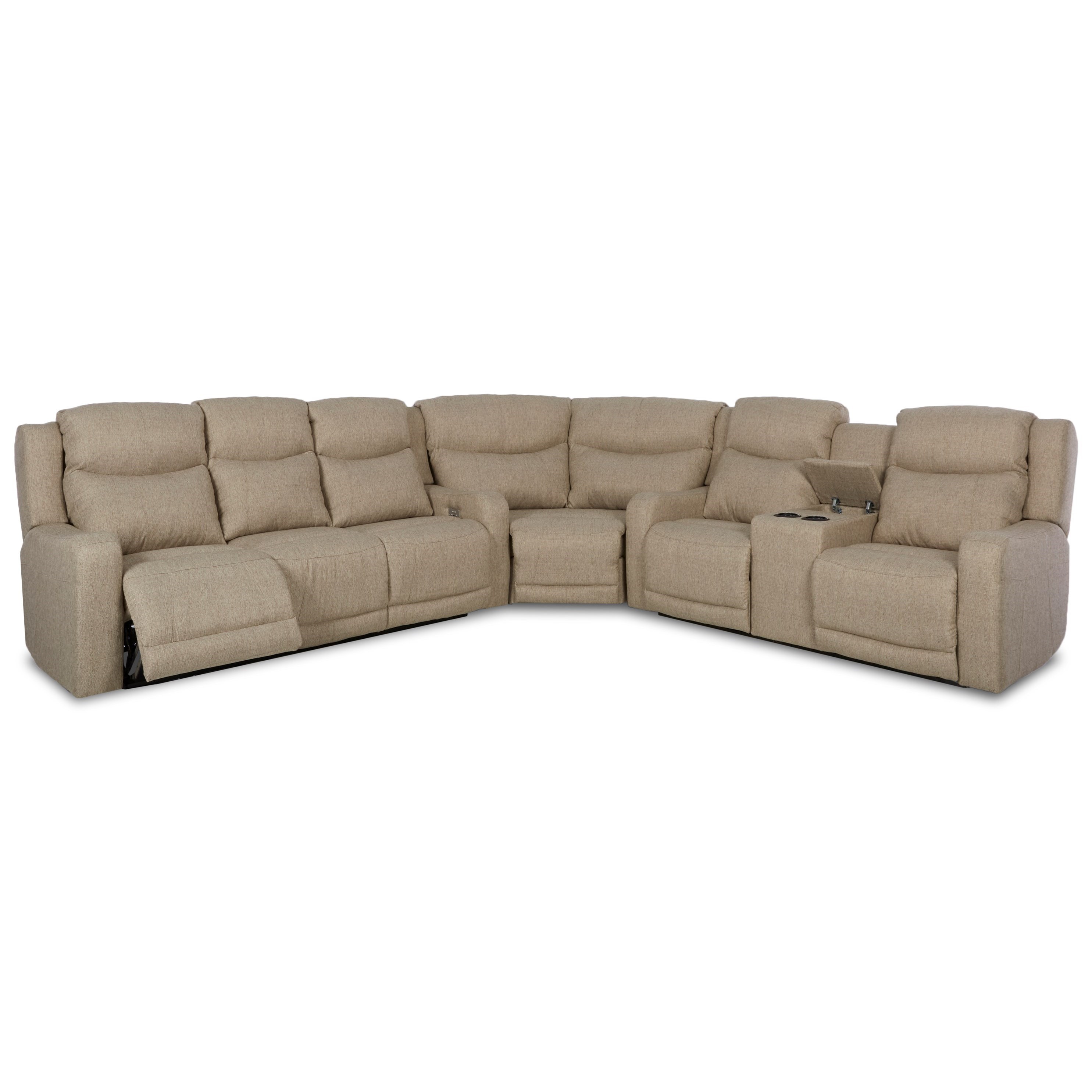 Barnett Power Reclining Sofa With Power Adjustable Headrest And Lumbar By Klaussner At Lagniappe Home Store