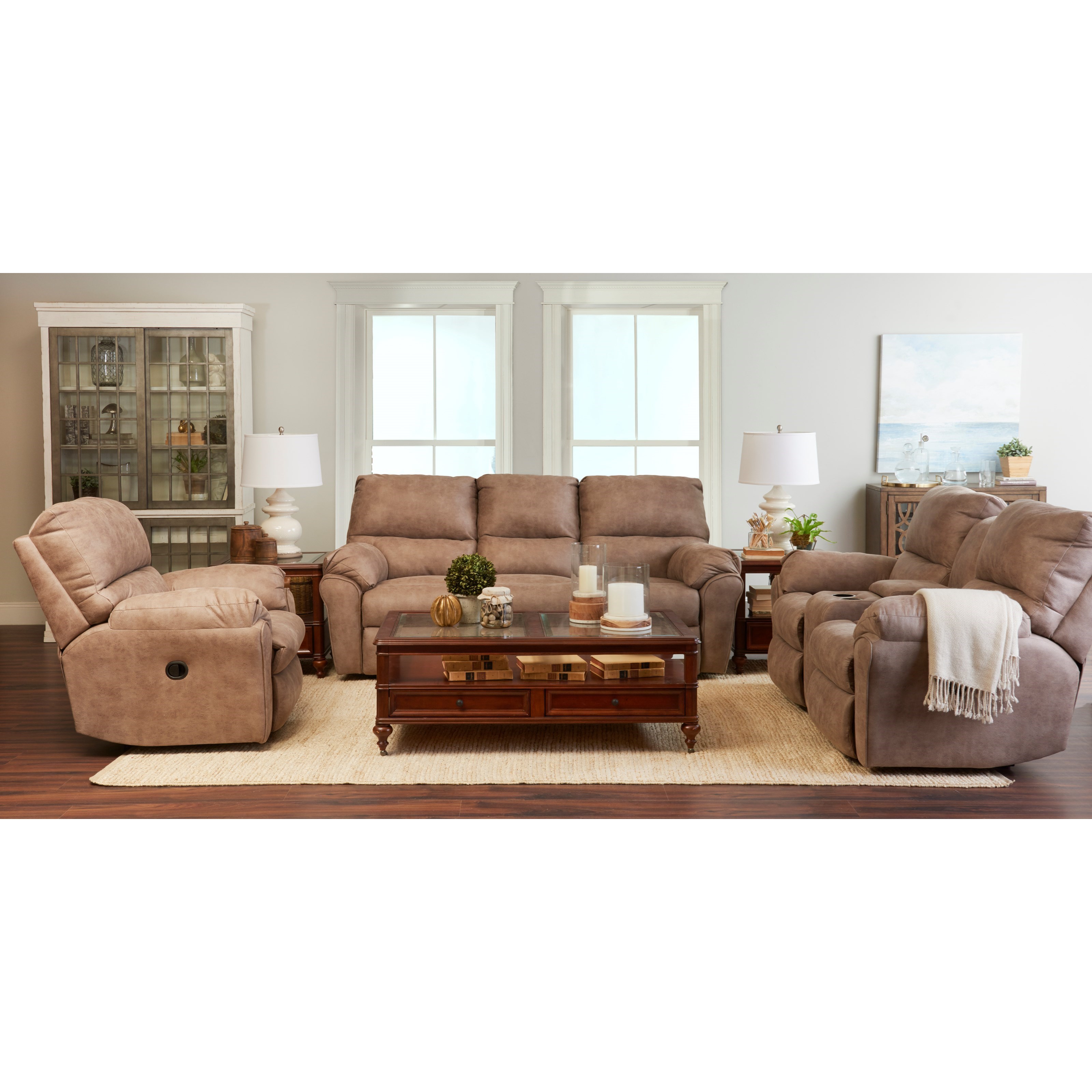 Klaussner Bateman 64703 Pwcrl Casual Power Reclining Loveseat With Cupholder Storage Console Catalog Outlet Reclining Loveseats