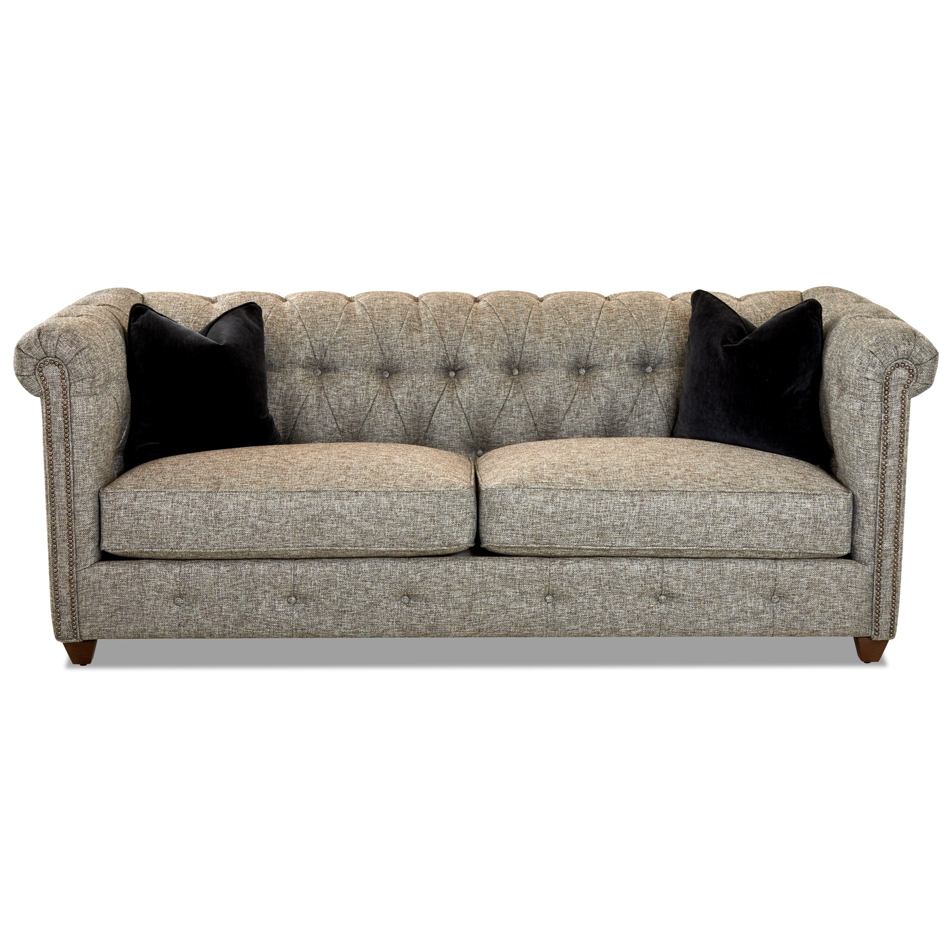Klaussner Beech Mountain D45210 S Traditional Chesterfield Sofa