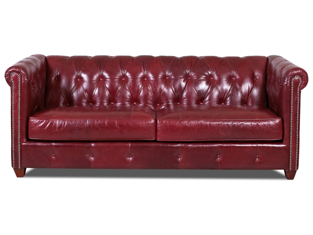 Beech Mountain Traditional Chesterfield Sofa With Nailhead Trim And Down Blend Cushions By Klaussner At Wayside Furniture Beech Mountain Traditional Chesterfield Sofa With Nailhead Trim And Down Blend Cushions By Klaussner At Wayside Furniture