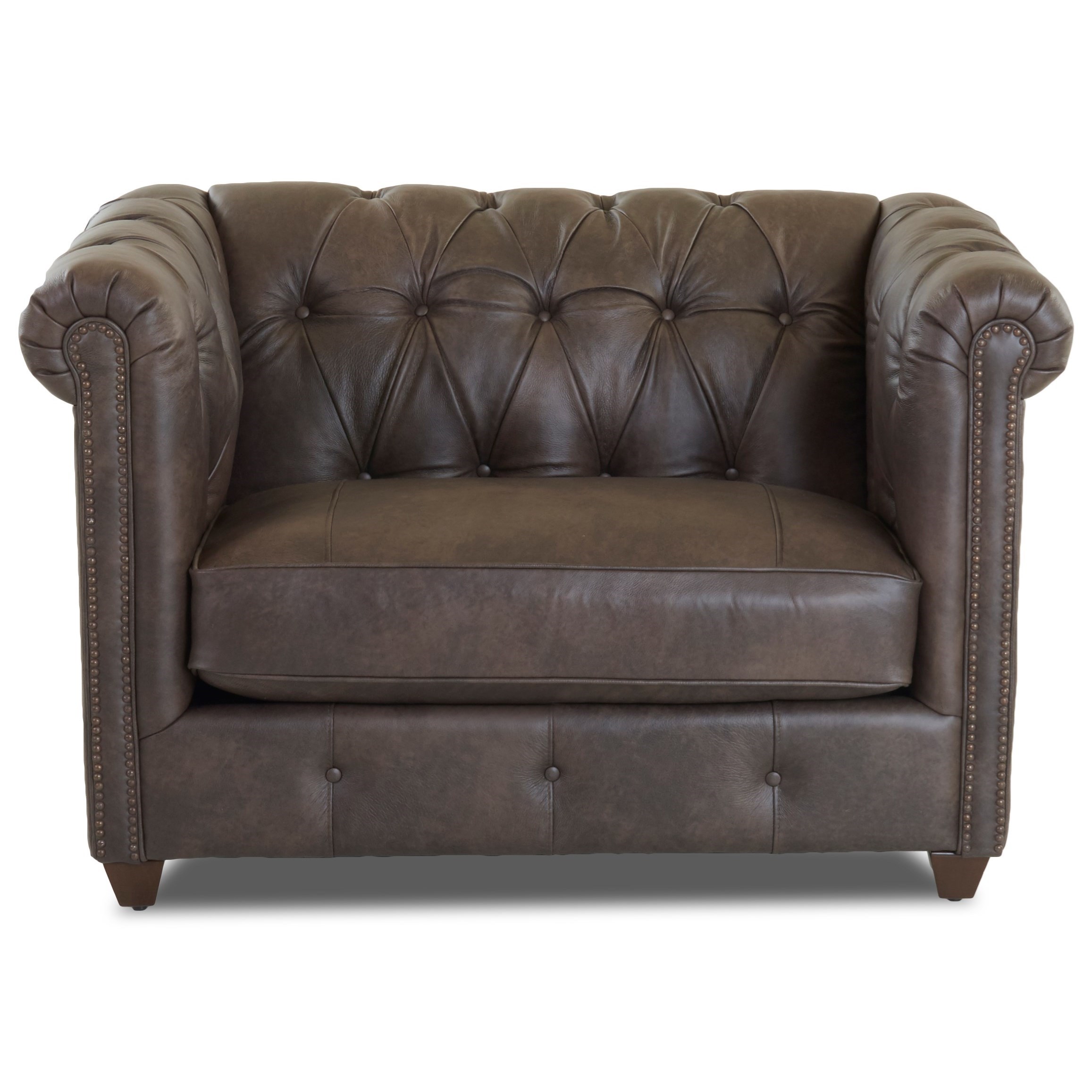 Klaussner Beech Mountain Traditional Big Chair With Nailhead Trim