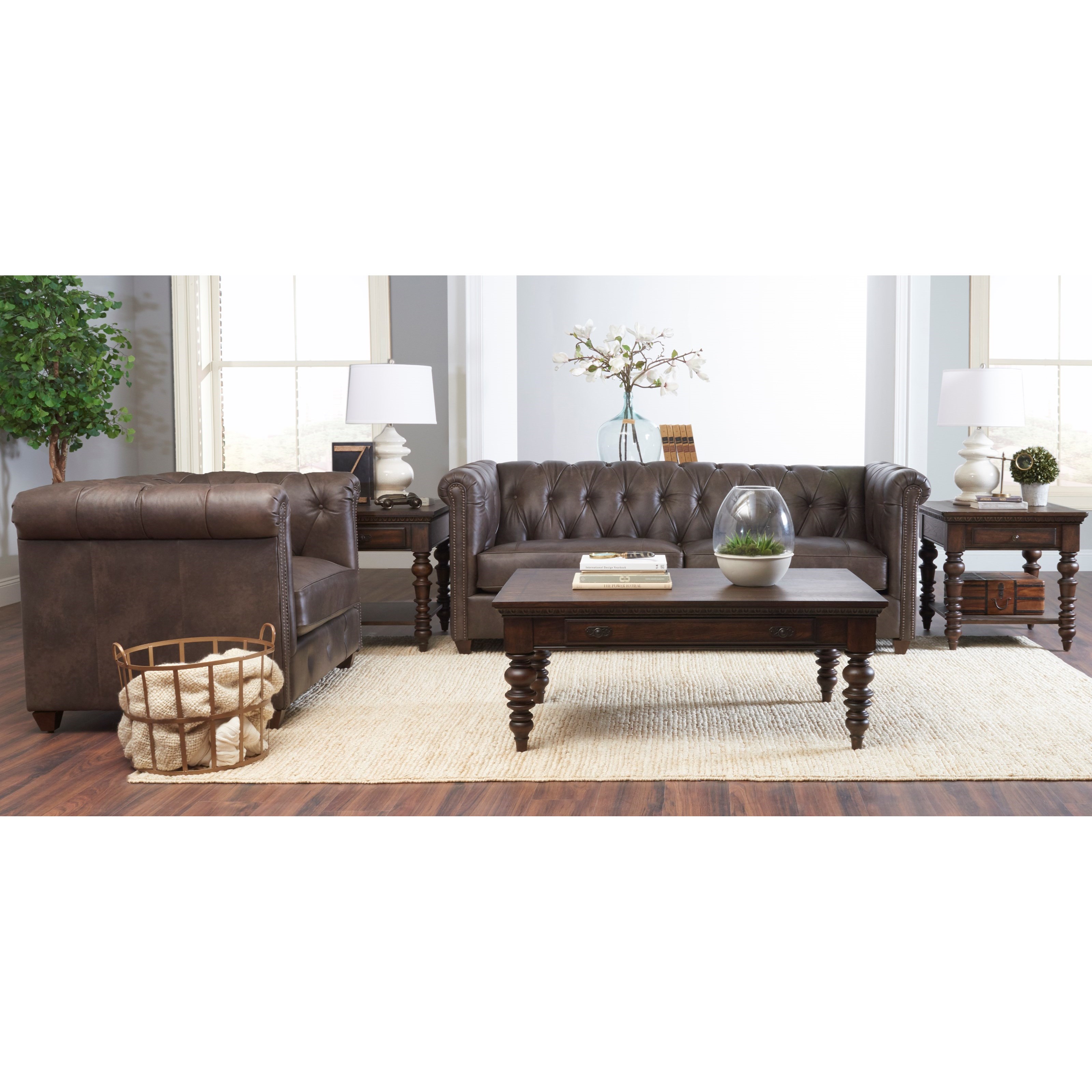 Klaussner Beech Mountain Traditional Big Chair With Nailhead Trim