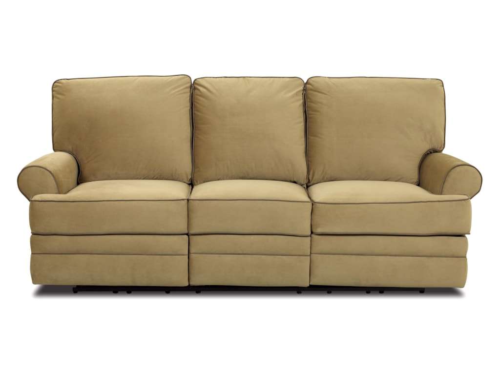 Belleview Transitional Dual Reclining Sofa By Klaussner