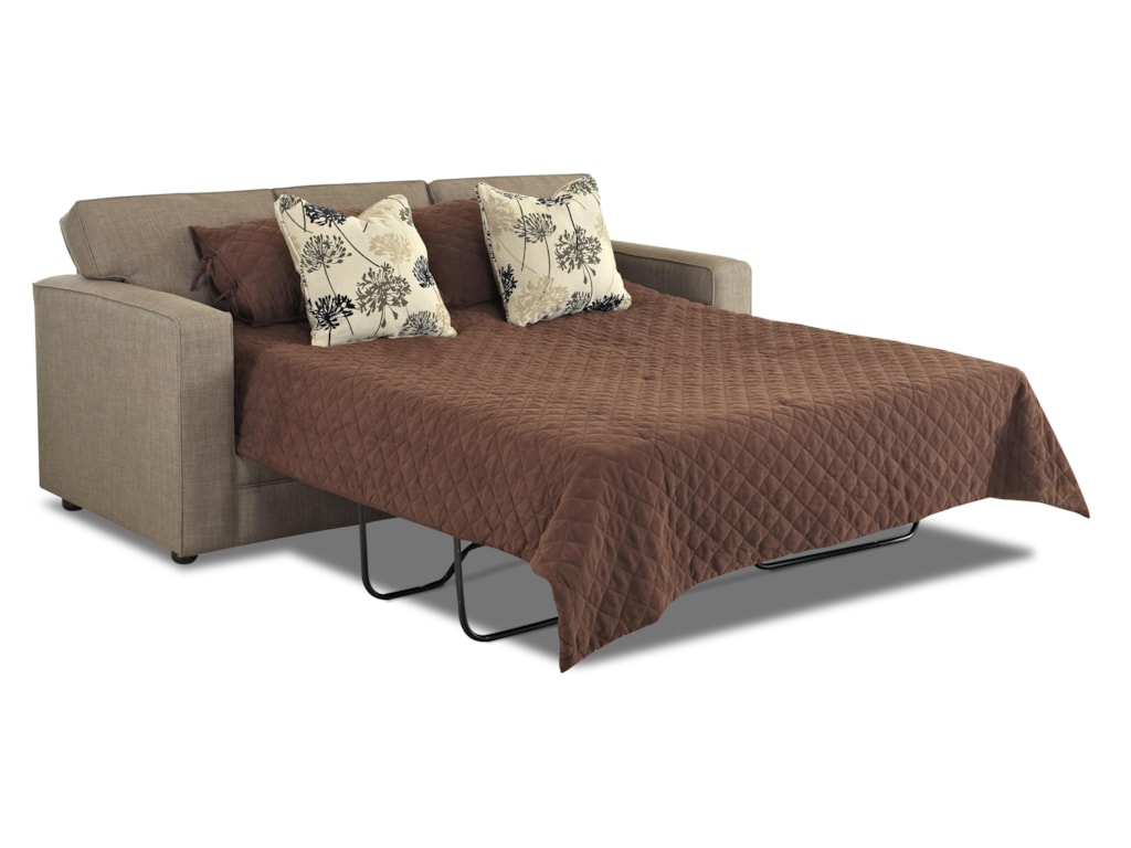 Klaussner BergerQueen Sleeper w/ MemoryFoam Matt