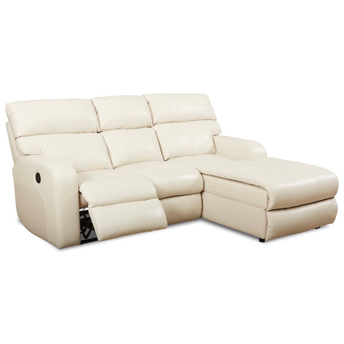 Klaussner Bradford Power Reclining Chaise Sofa W Raf Chaise