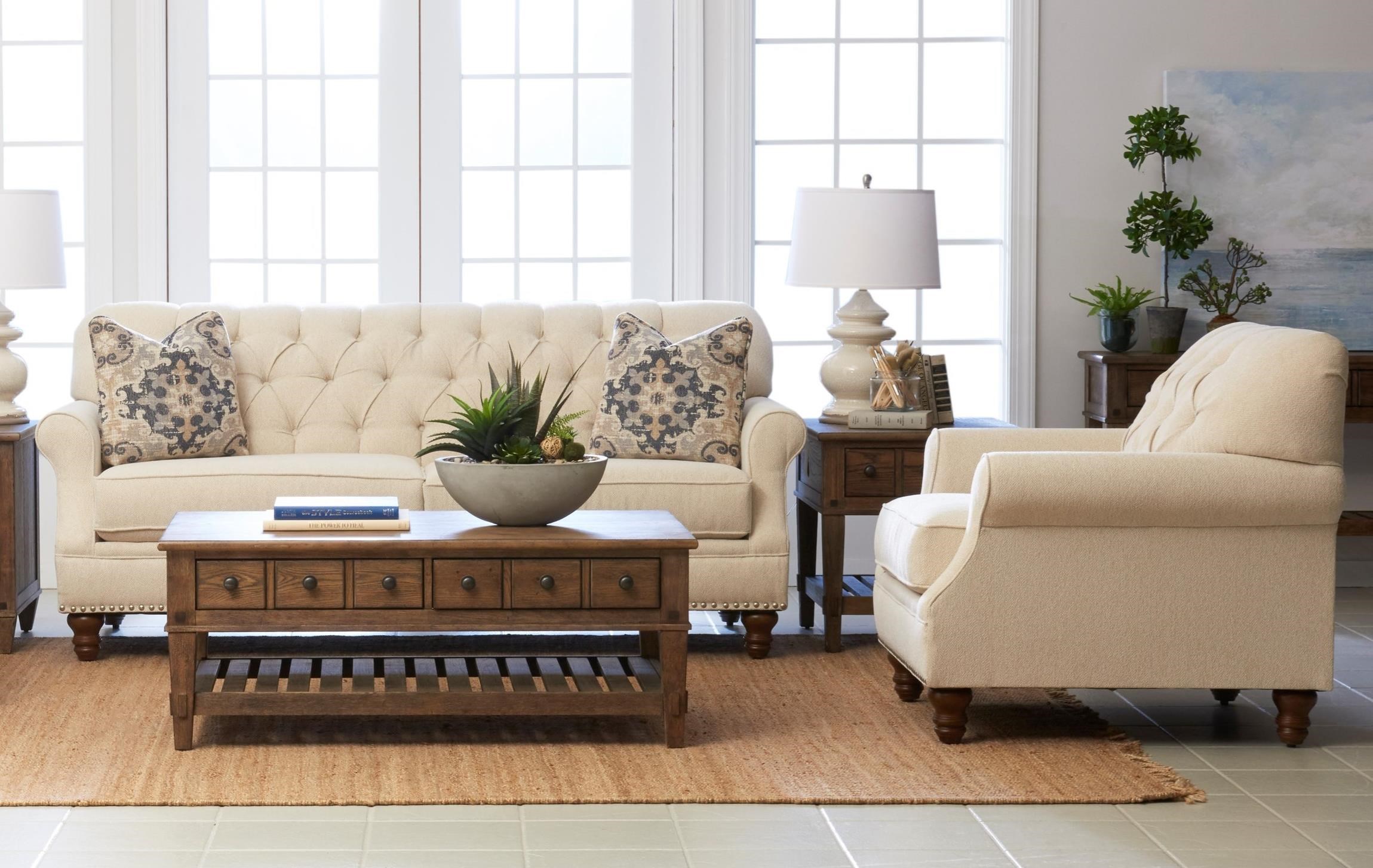 Klaussner Burbank Living Room Group Powell S Furniture And