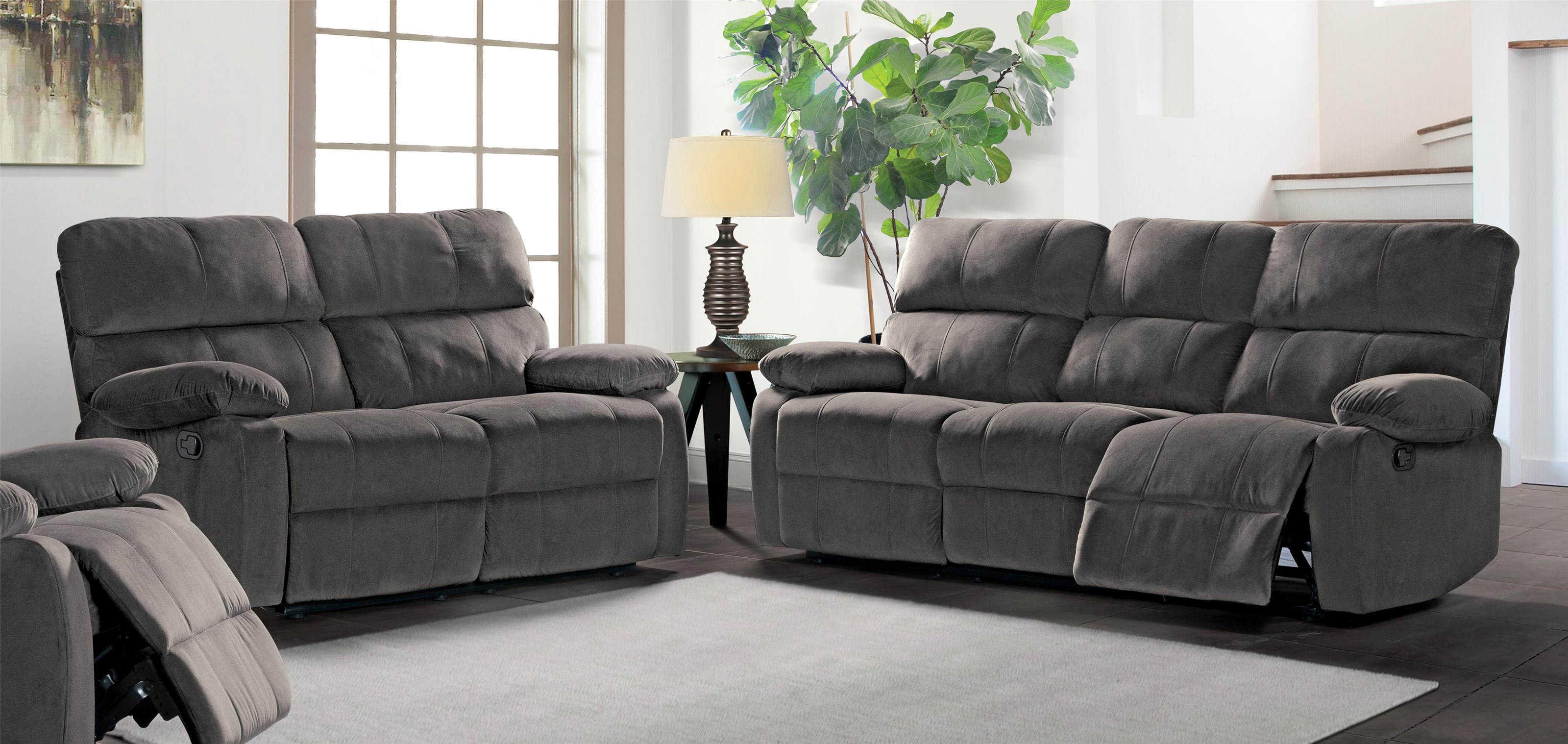 Camargo Reclining Sofa Loveseat Set