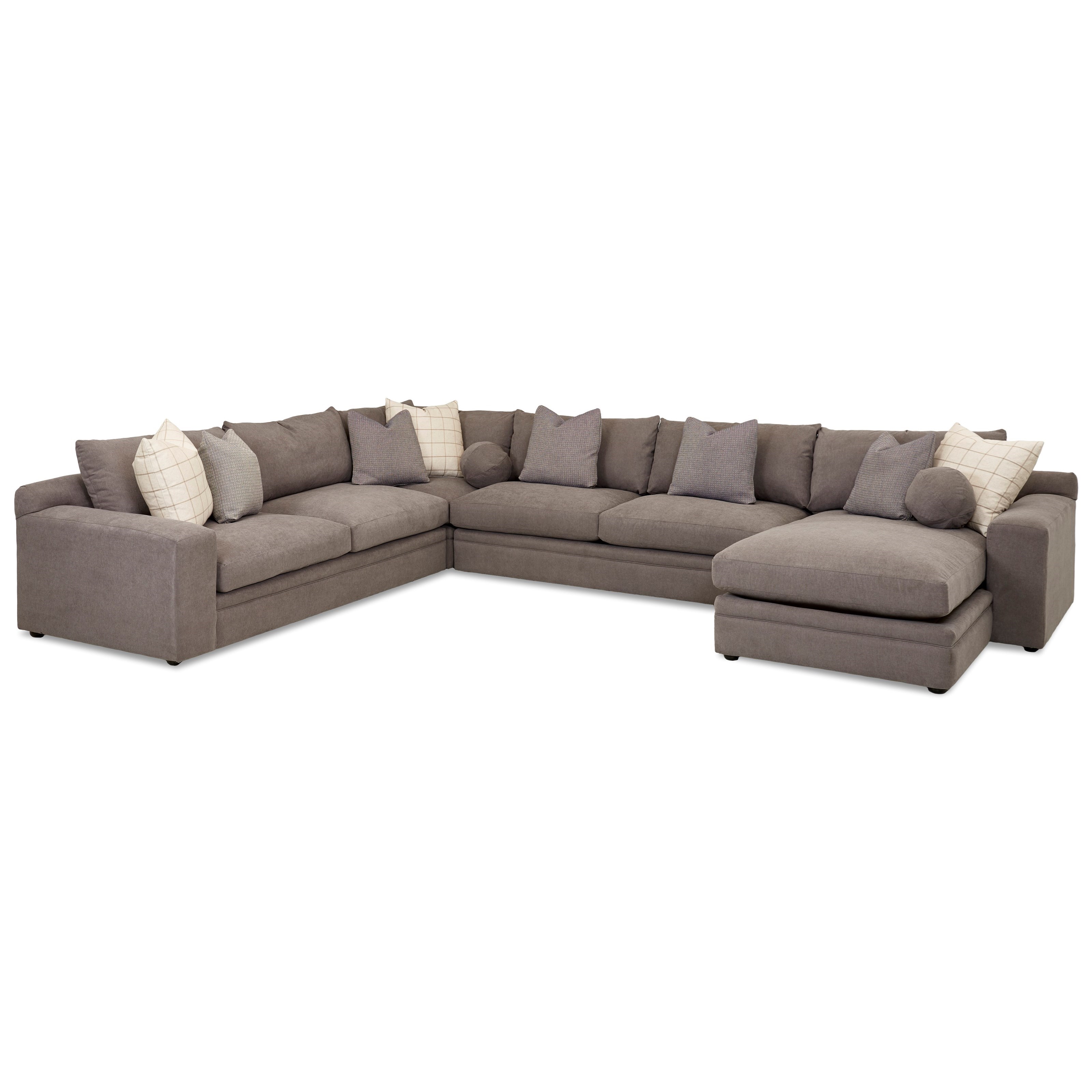 Klaussner Casa Mesa Casual Four Piece Sectional Sofa With Raf