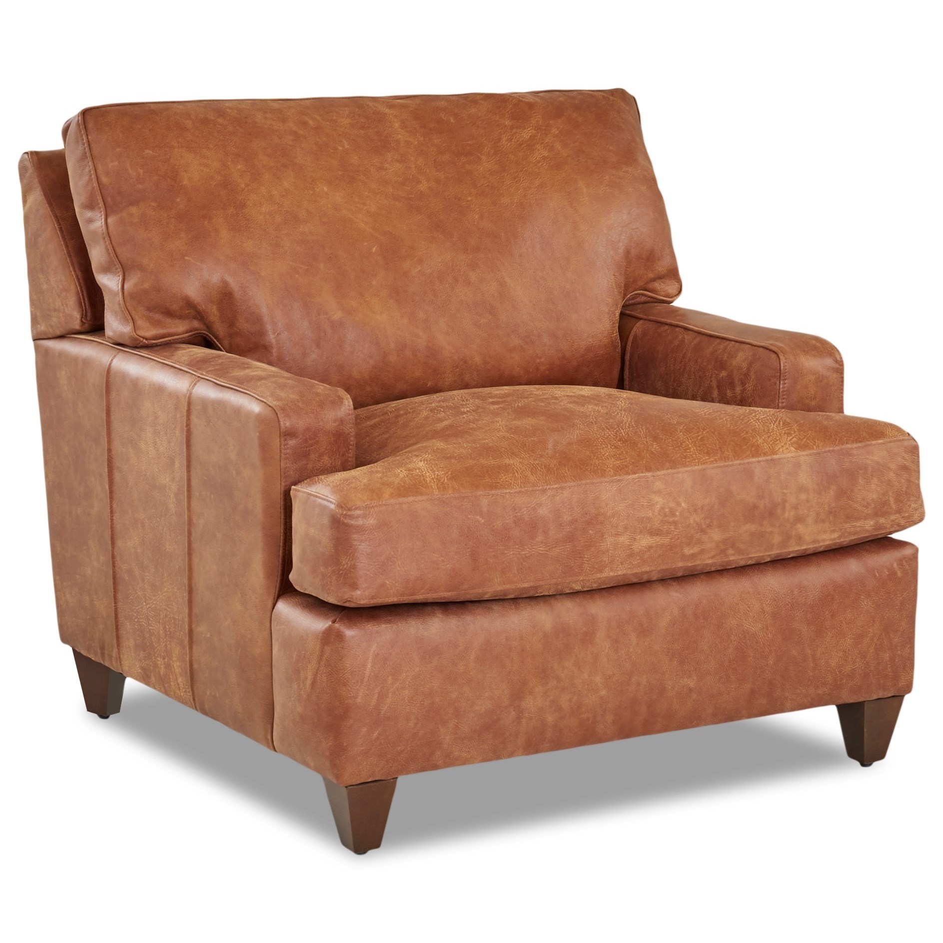 Klaussner Cassio Contemporary Leather Chair Furniture Barn