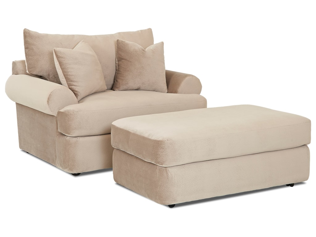 Klaussner Cora Casual Oversized Chair And Ottoman Set Find Your Klaussner Cora Casual Oversized Chair And Ottoman Set Find Your