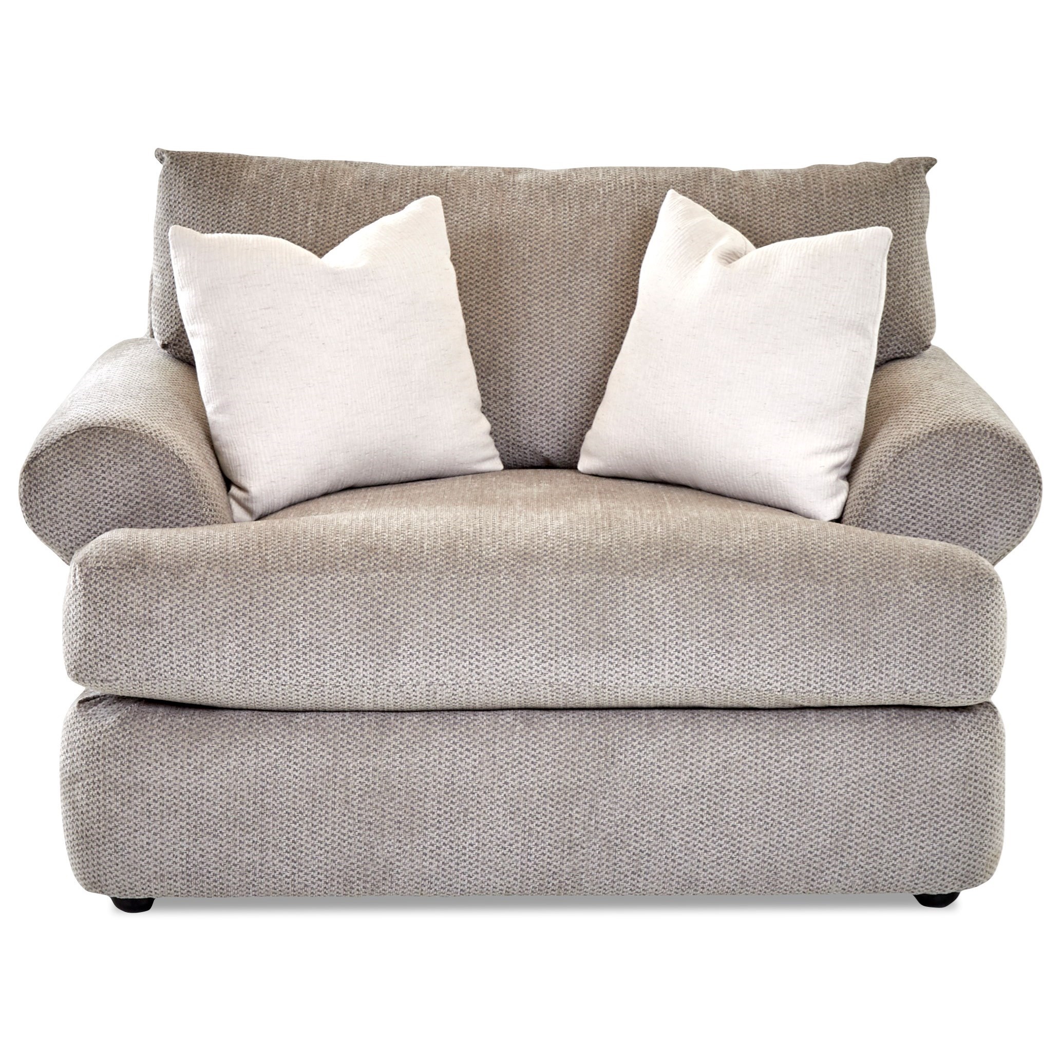 Klaussner Cora Casual Big Chair With Kool Gel Cushion Value City Furniture Chair A Half