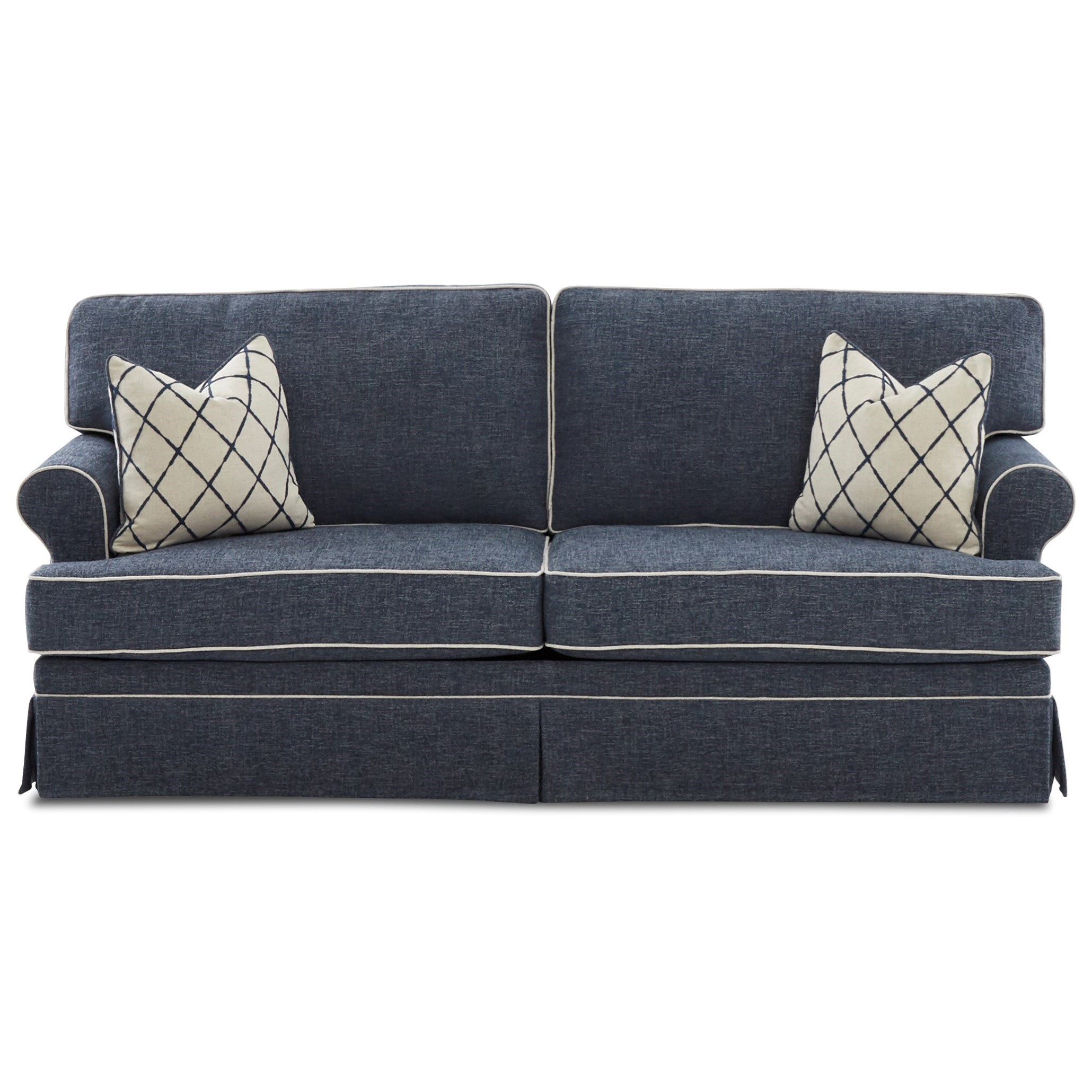 Klaussner Corin Casual Skirted Sofa Sleeper With Innerspring - Klaussner Corin Casual Skirted Sofa Sleeper With Innerspring