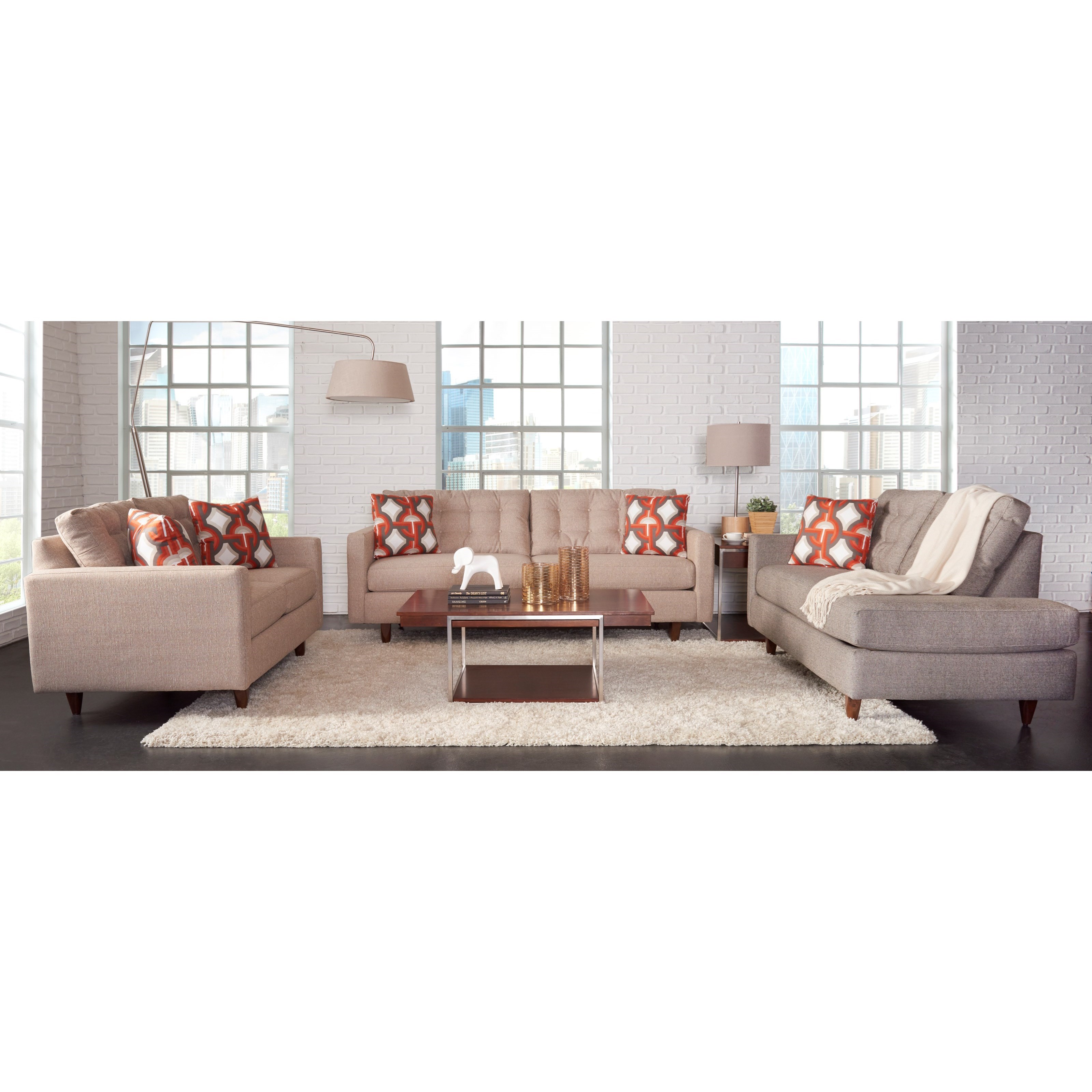 Klaussner Craven Living Room Group Wayside Furniture Stationary Living Room Groups