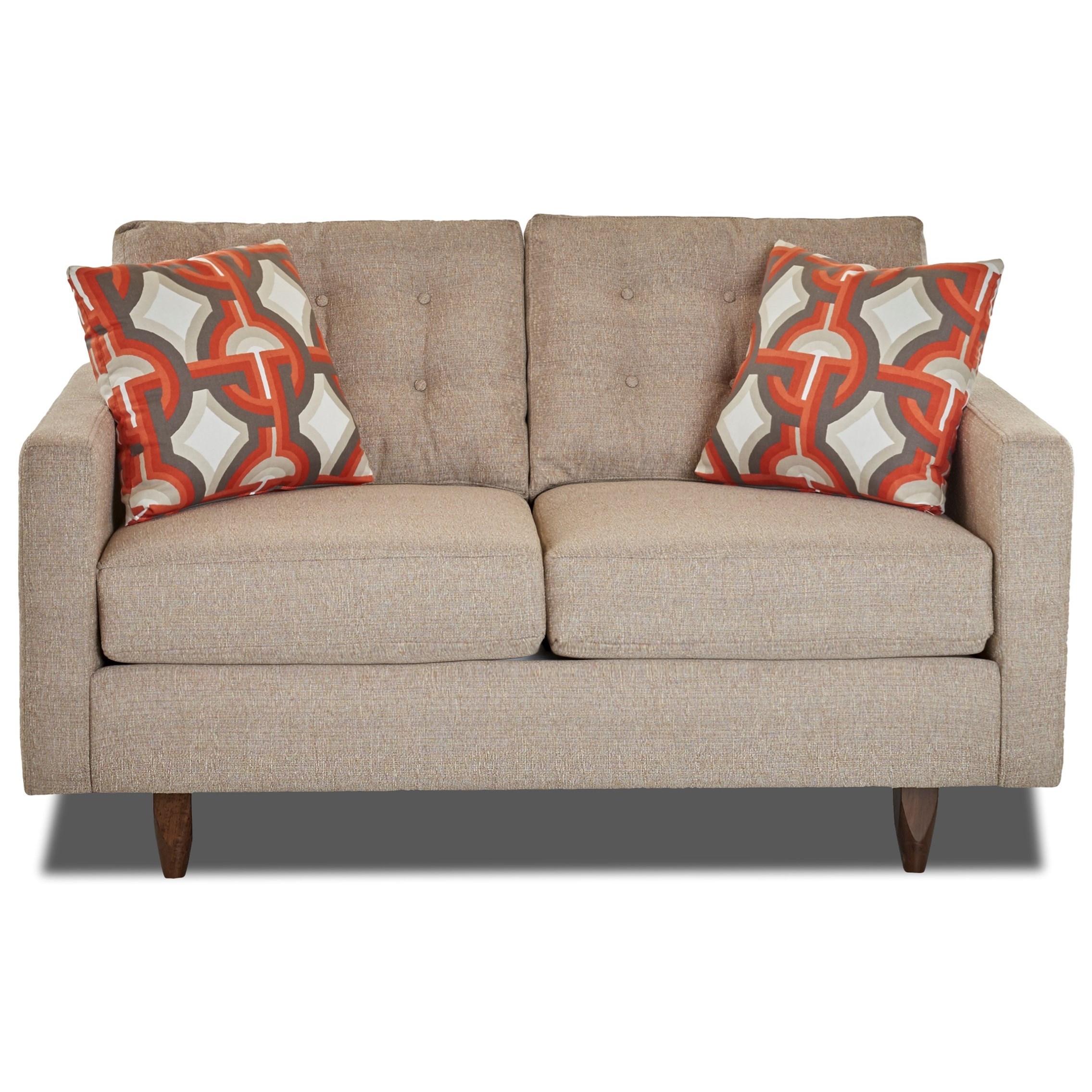 Klaussner Craven K30500 Ls Contemporary Button Tufted Loveseat