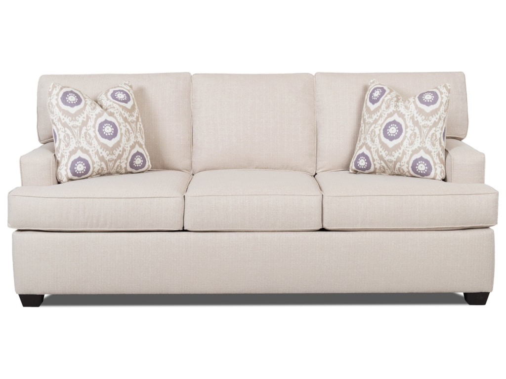 Elliston Place Cruze Contemporary Sleeper Sofa With Track Arms And Elliston Place Cruzesofa W Queen Enso Memory Foam Mattress