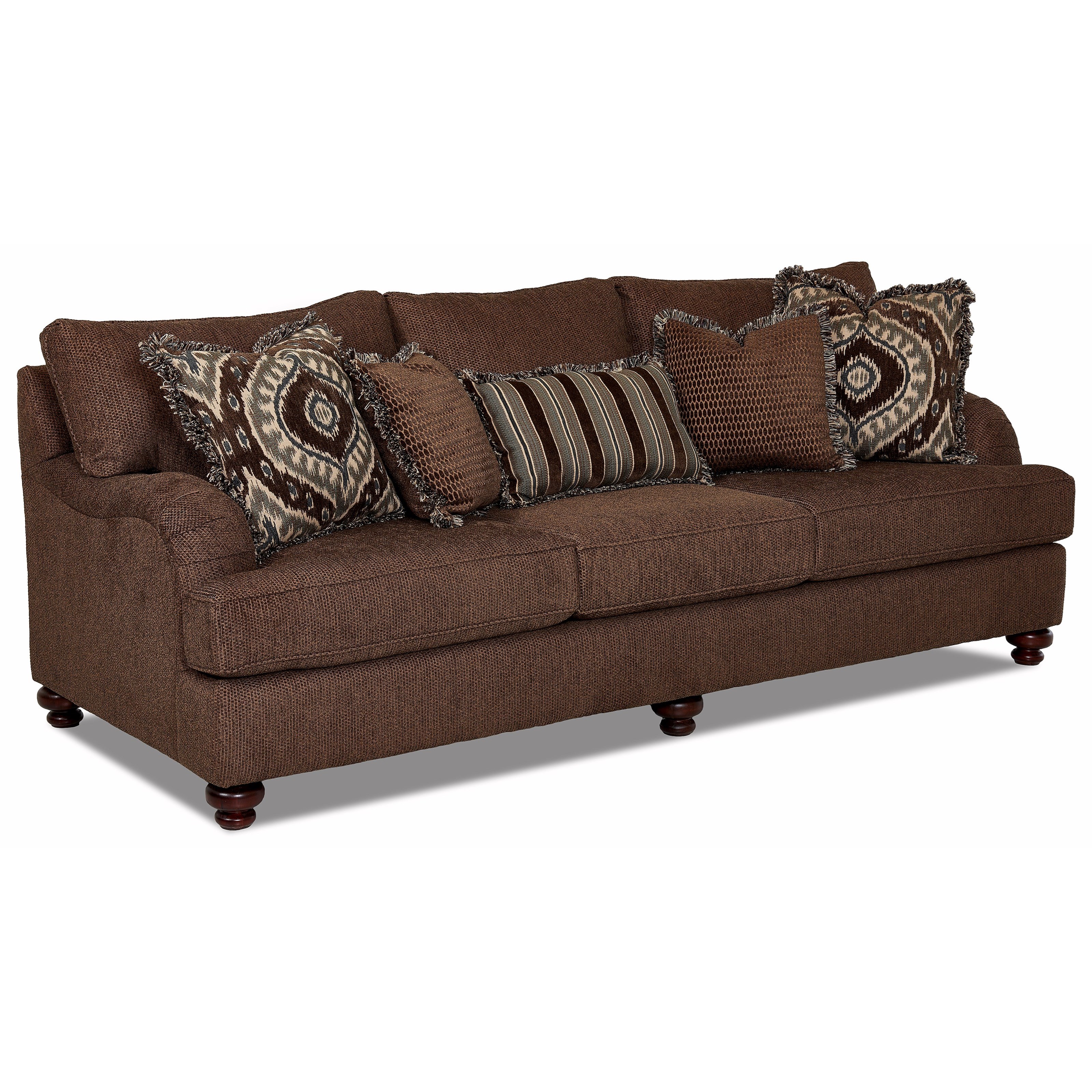 Klaussner Declan Traditional Sofa With Turned Feet Sheely S