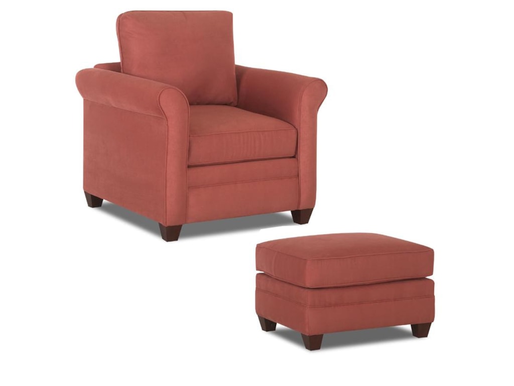 Klaussner DoplerChair & Ottoman
