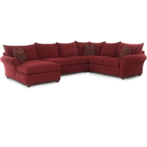 Klaussner Fletcher Sectional Sofa With Chaise Johnny Janosik