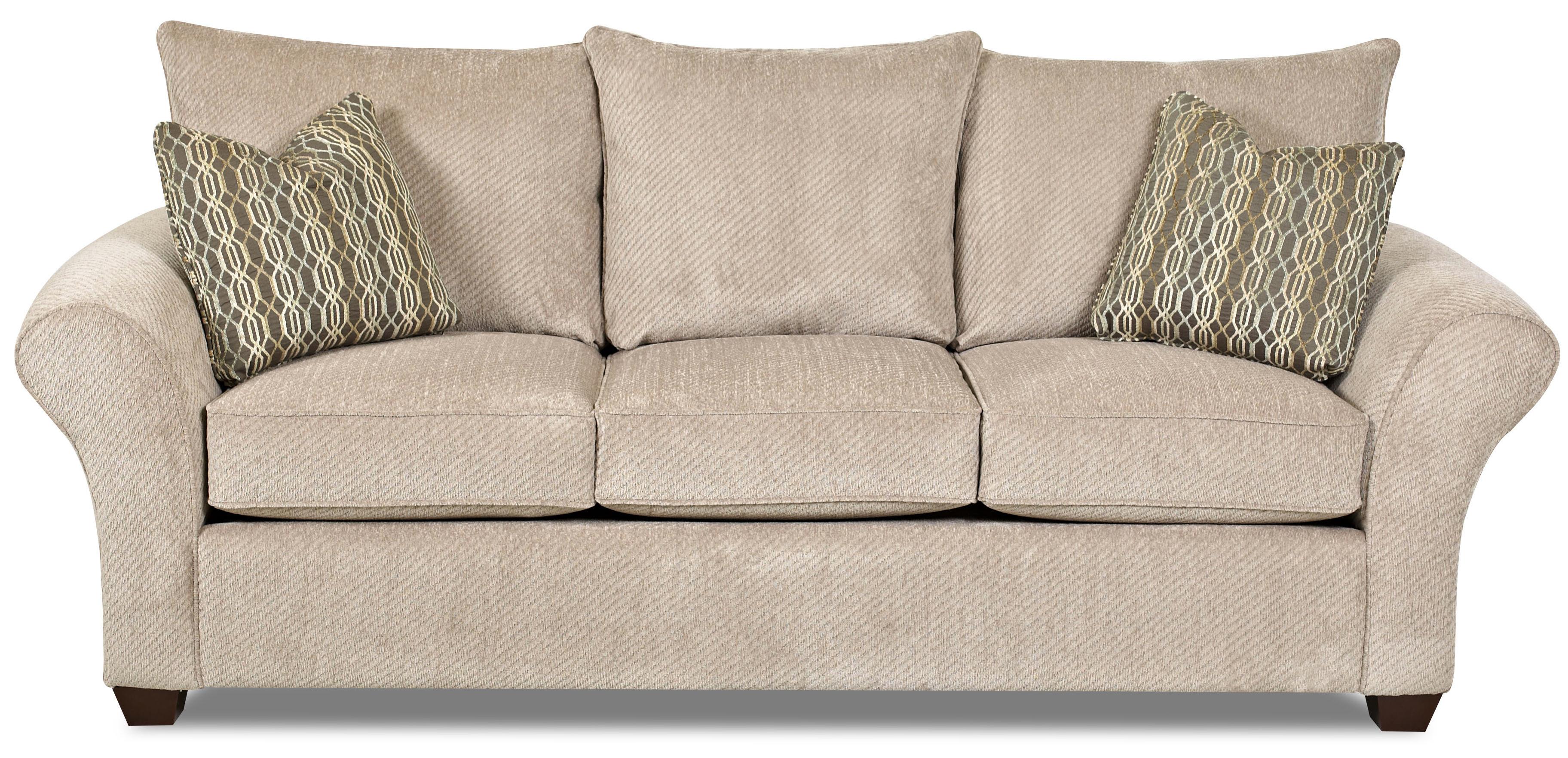 Klaussner Fletcher Comfortable Stationary Couch Johnny Janosik