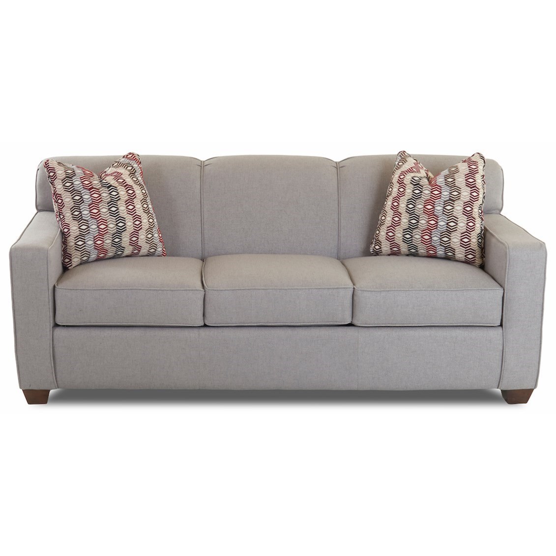 Klaussner Gillis Contemporary Air Coil Queen Sleeper Sofa With