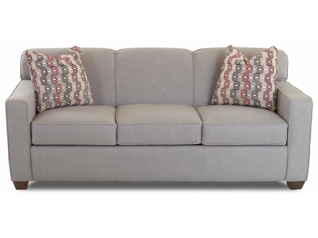 Klaussner Gillis Contemporary Air Coil Queen Sleeper Sofa With