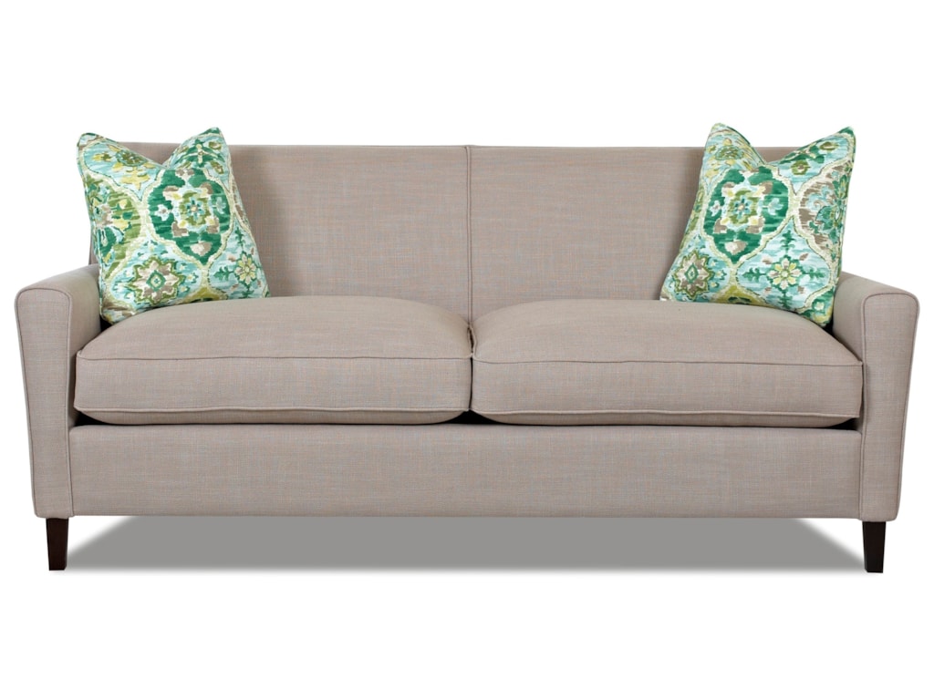 Gol Contemporary 78 Inch Sofa With Down Blend Seat Cushions And Track Arms By Klaussner At Northeast Factory Direct Gol Contemporary 78 Inch Sofa With Down Blend Seat Cushions And Track Arms By Klaussner At Northeast Factory Direct