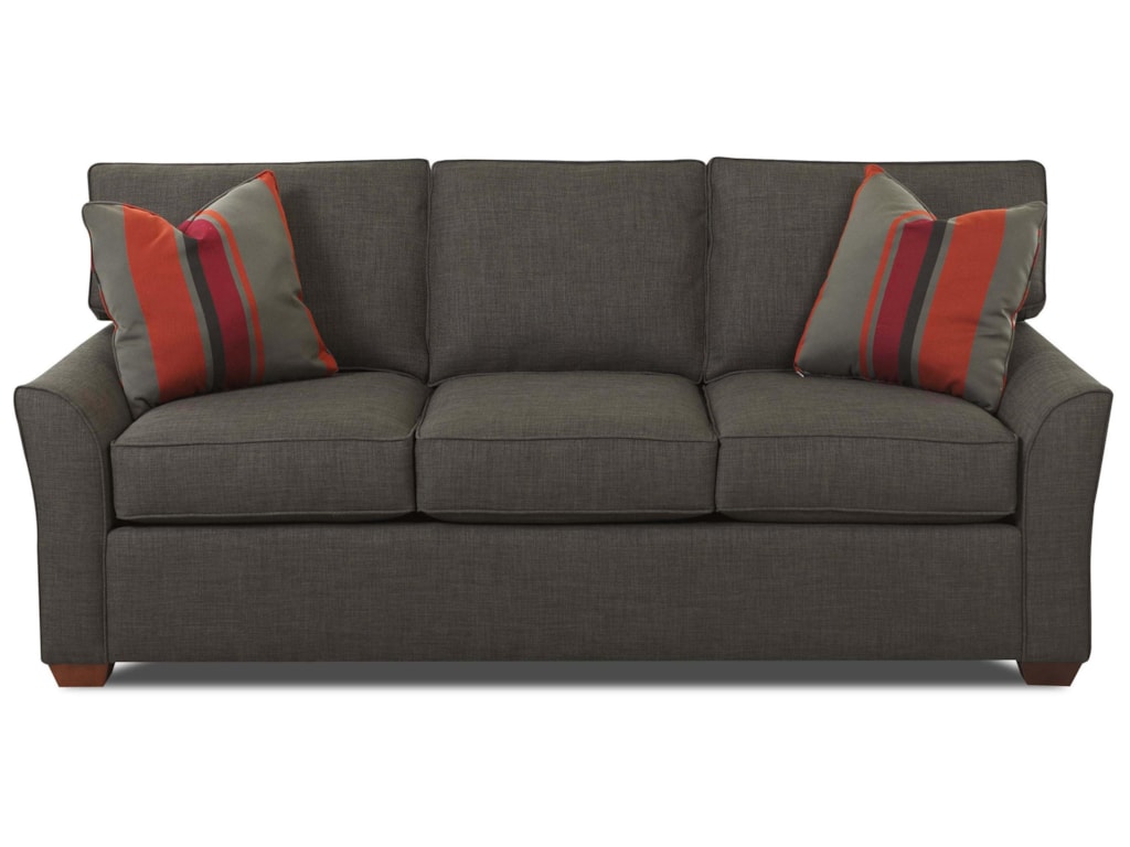 Elliston Place Grady Contemporary 3 Seat Queen Innerspring Sleeper Grady Contemporary 3 Seat Queen Innerspring Sleeper Sofa With Box Cushions By Elliston Place