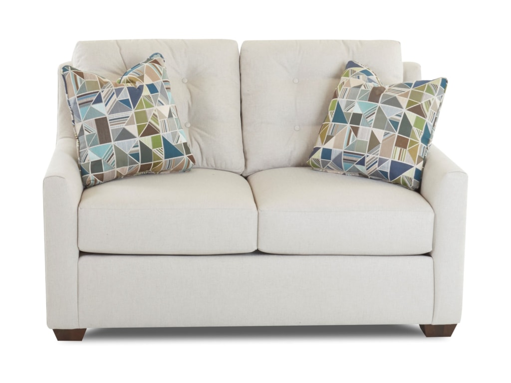 Klaussner Grayton K37400 Ls Loveseat With On Tufting And Grayton Loveseat With On Tufting And Innerspring Cushions By Klaussner