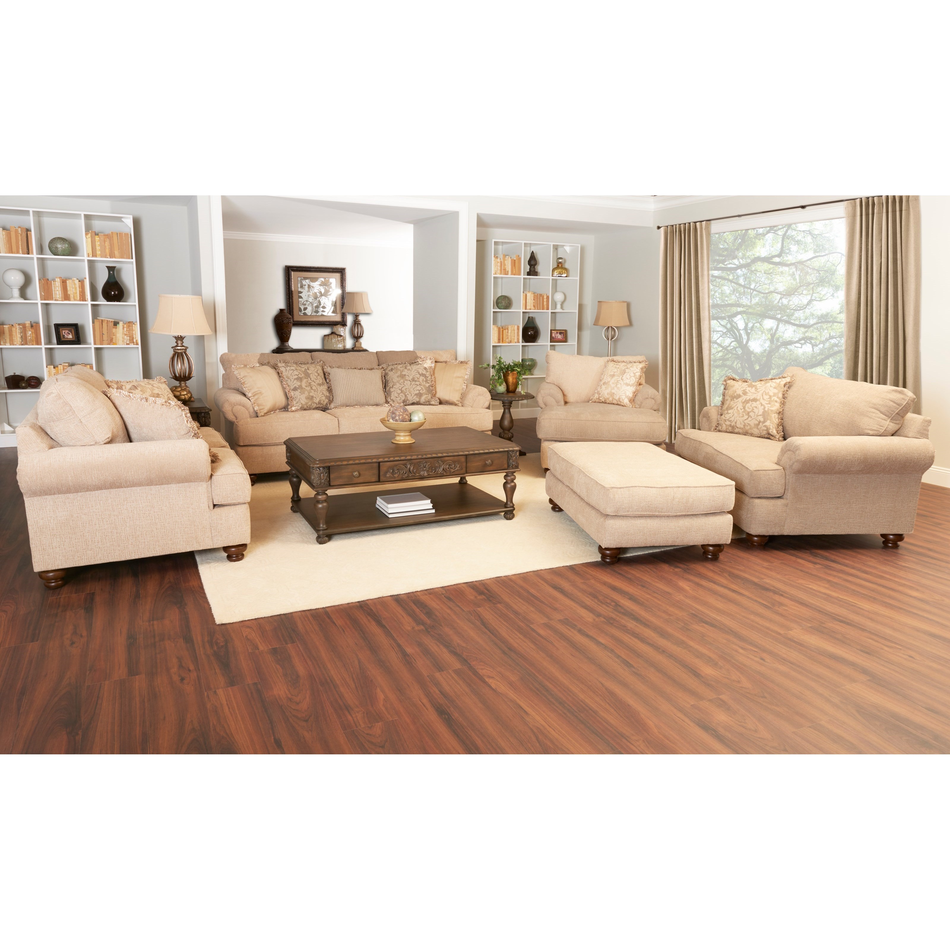 Klaussner Greenvale Living Room Group Value City Furniture Stationary Living Room Groups