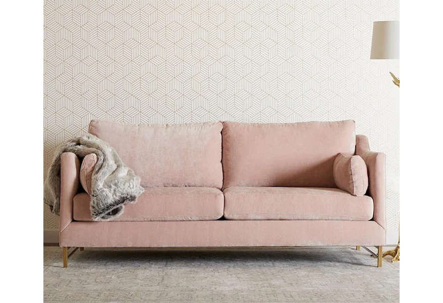Doodt spuiten paneel Klaussner Harlow K10370 S Contemporary 2-Seat Small Scale Sofa with Metal  Base | Pilgrim Furniture City | Sofas