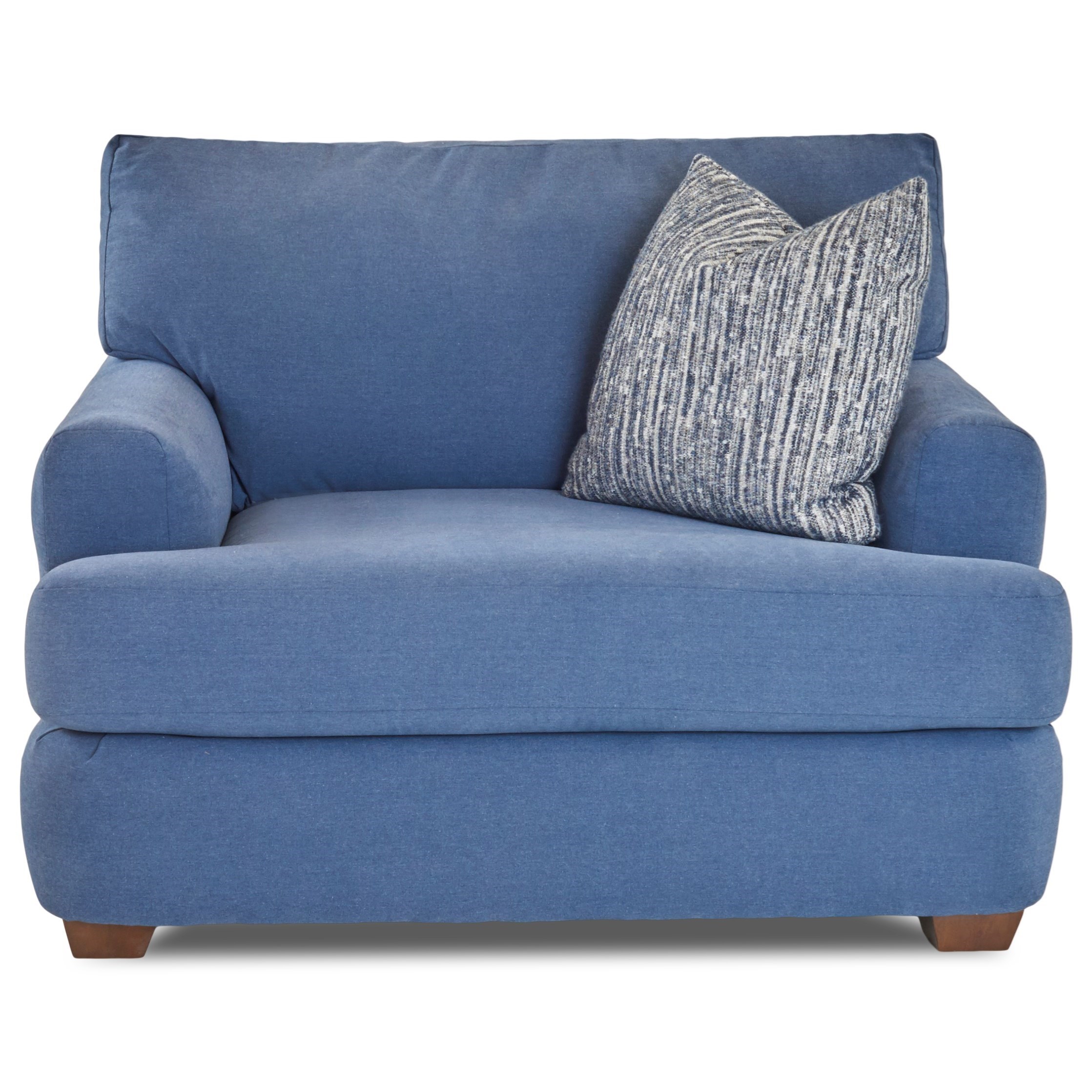 teal chair and a half