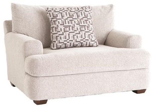 Klaussner Haynes Casual Chair And 1 2 With Deep Seat Darvin Furniture Chair A Half