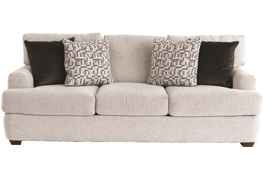 Klaussner Haynes Casual Sofa With Deep Seats And Club Arms Klaussner Haynes Casual Sofa With Deep