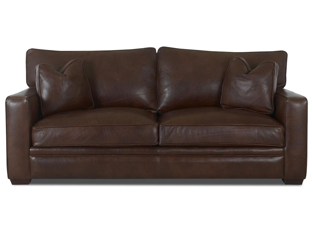Homestead Leather Sofa By Klaussner At Dunk Bright Furniture