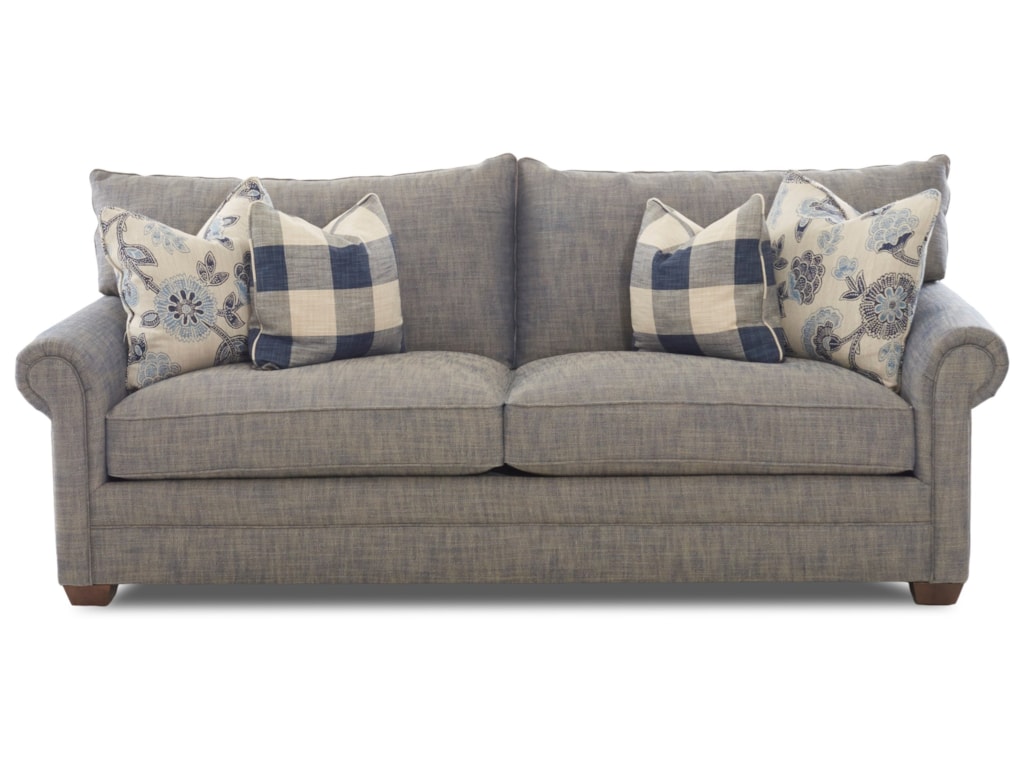 Klaussner Huntley D41600 S Traditional Two Cushion Sofa Dunk Klaussner Huntleysofa