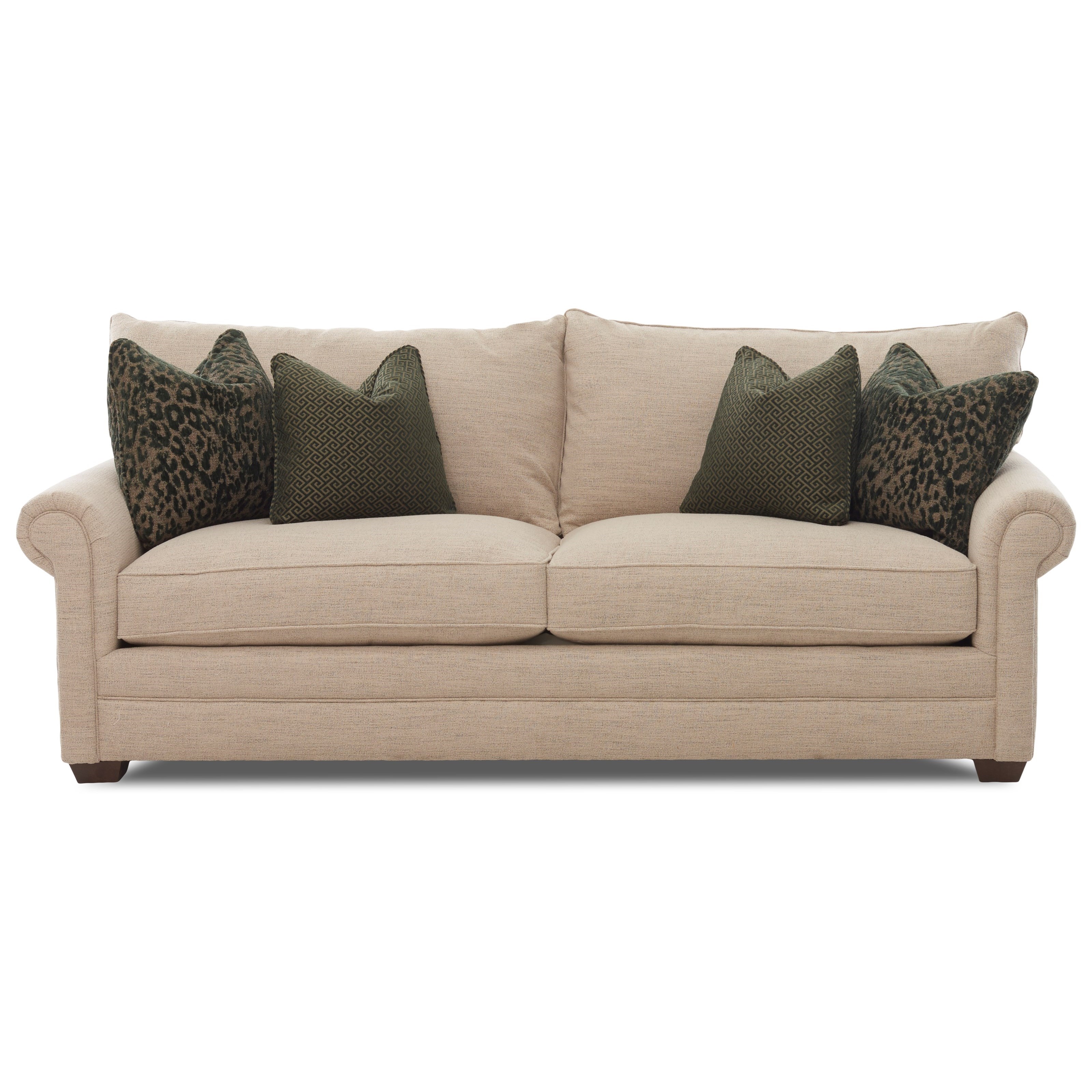 Klaussner Huntley Traditional Two Cushion Sofa Wayside Furniture