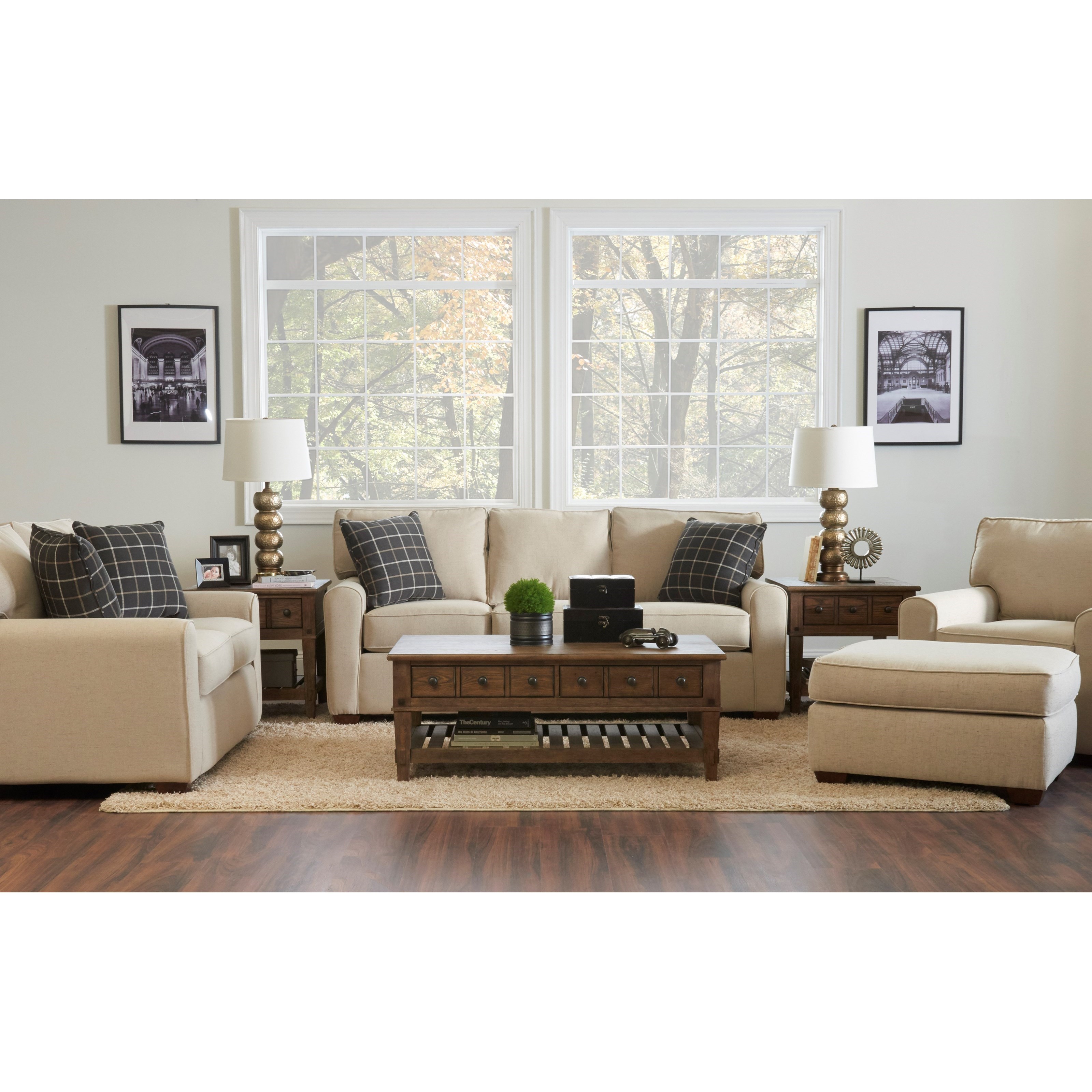 Klaussner Hybrid Living Room Group Suburban Furniture